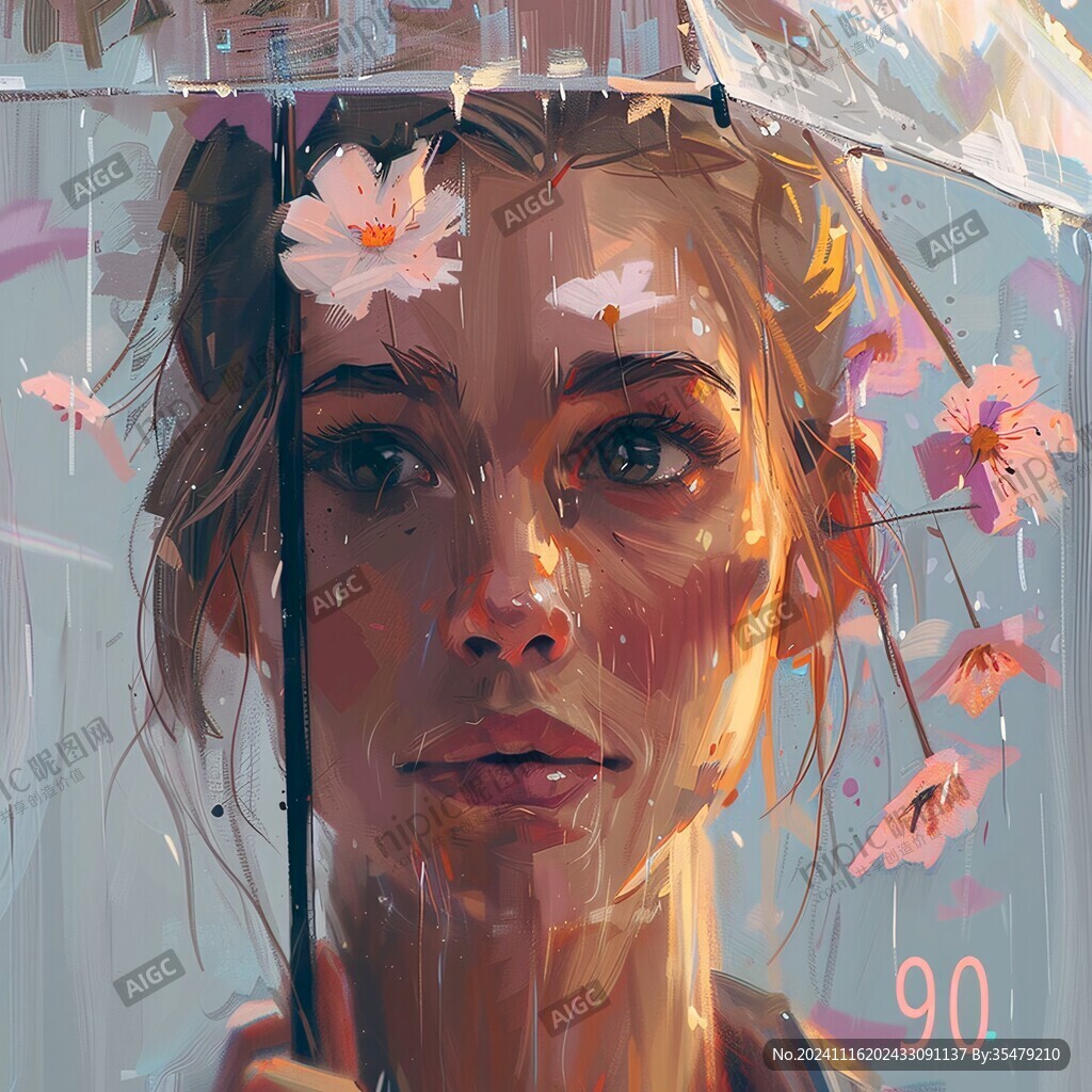 写实人物插画