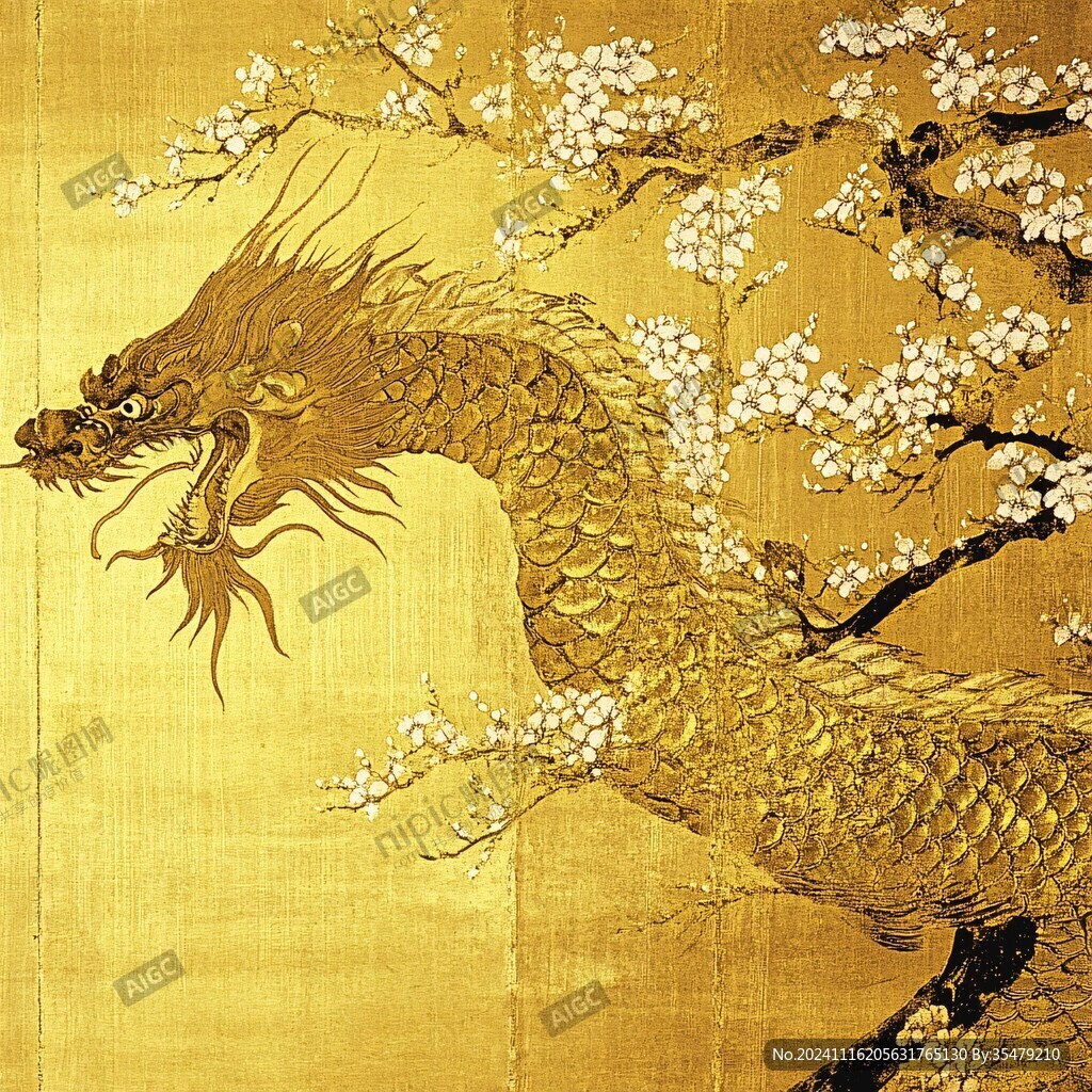 金龙屏风