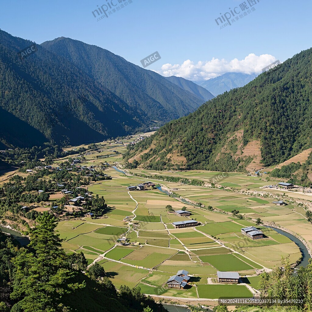 鲁朗田园风光