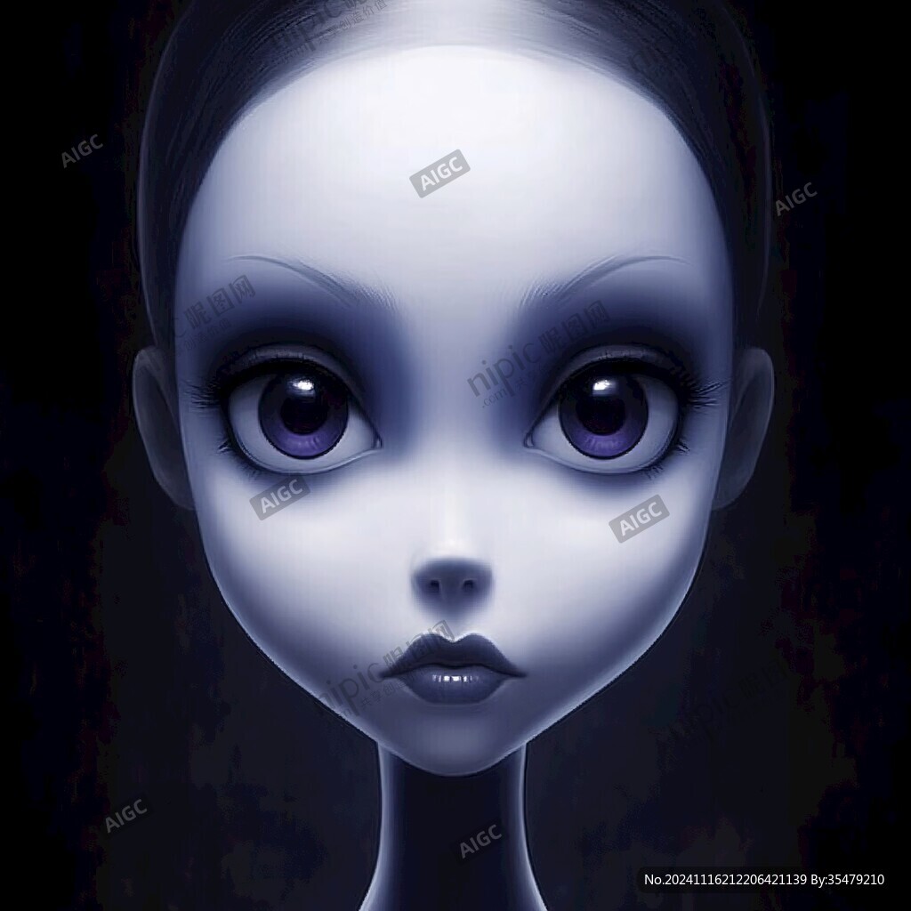 3d效果女孩