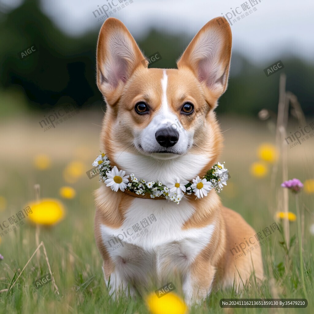 呆萌柯基犬