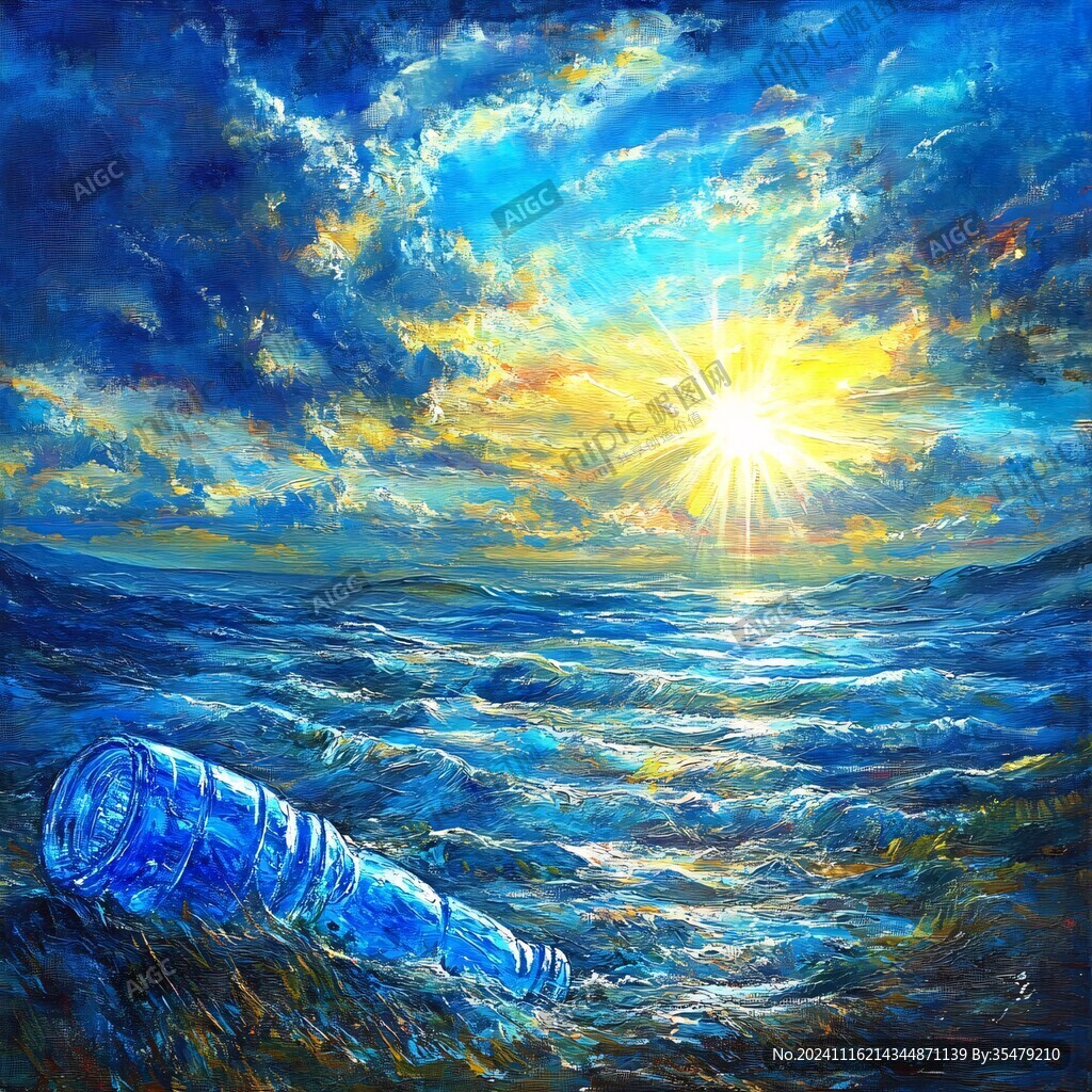 油画海洋