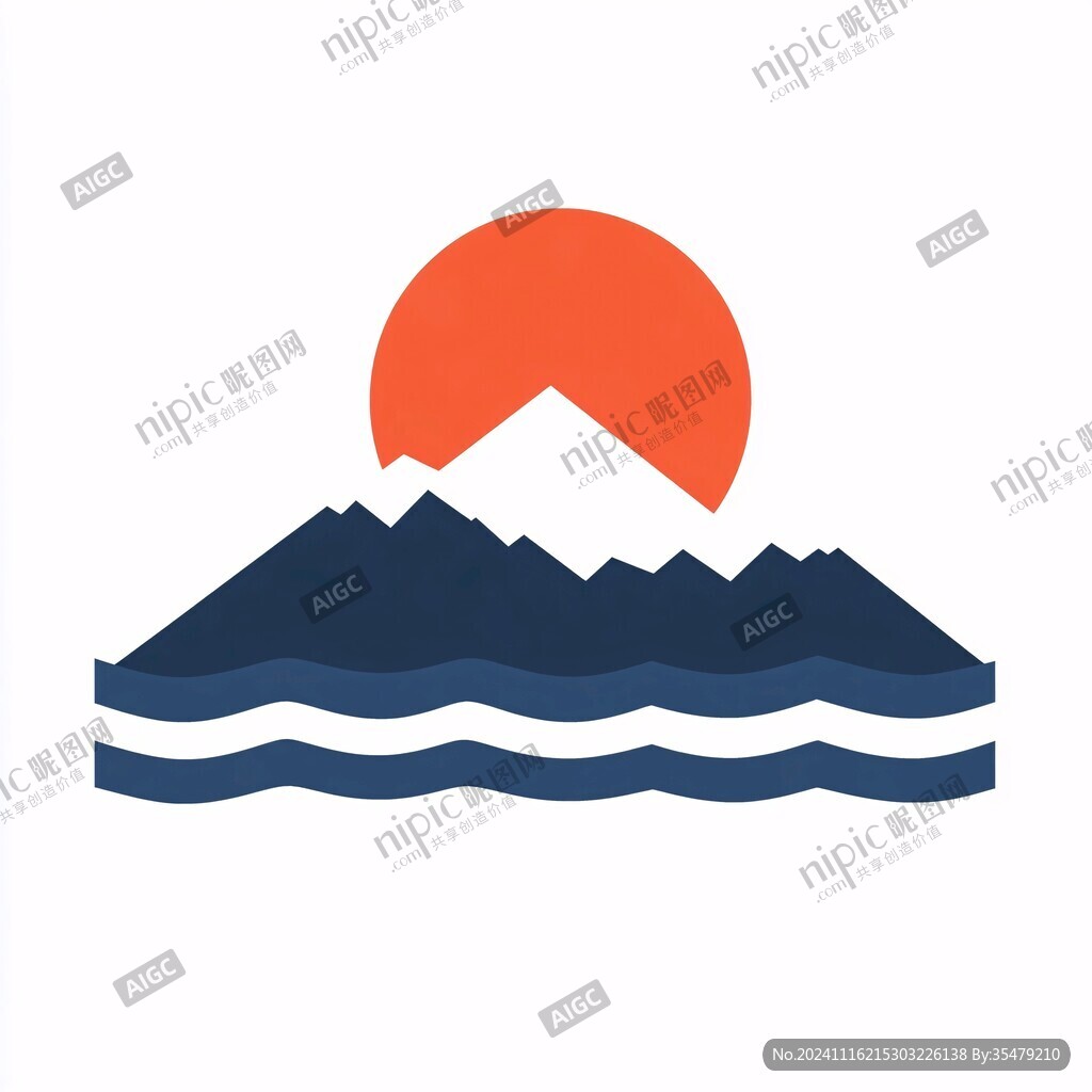 富士山火山logo