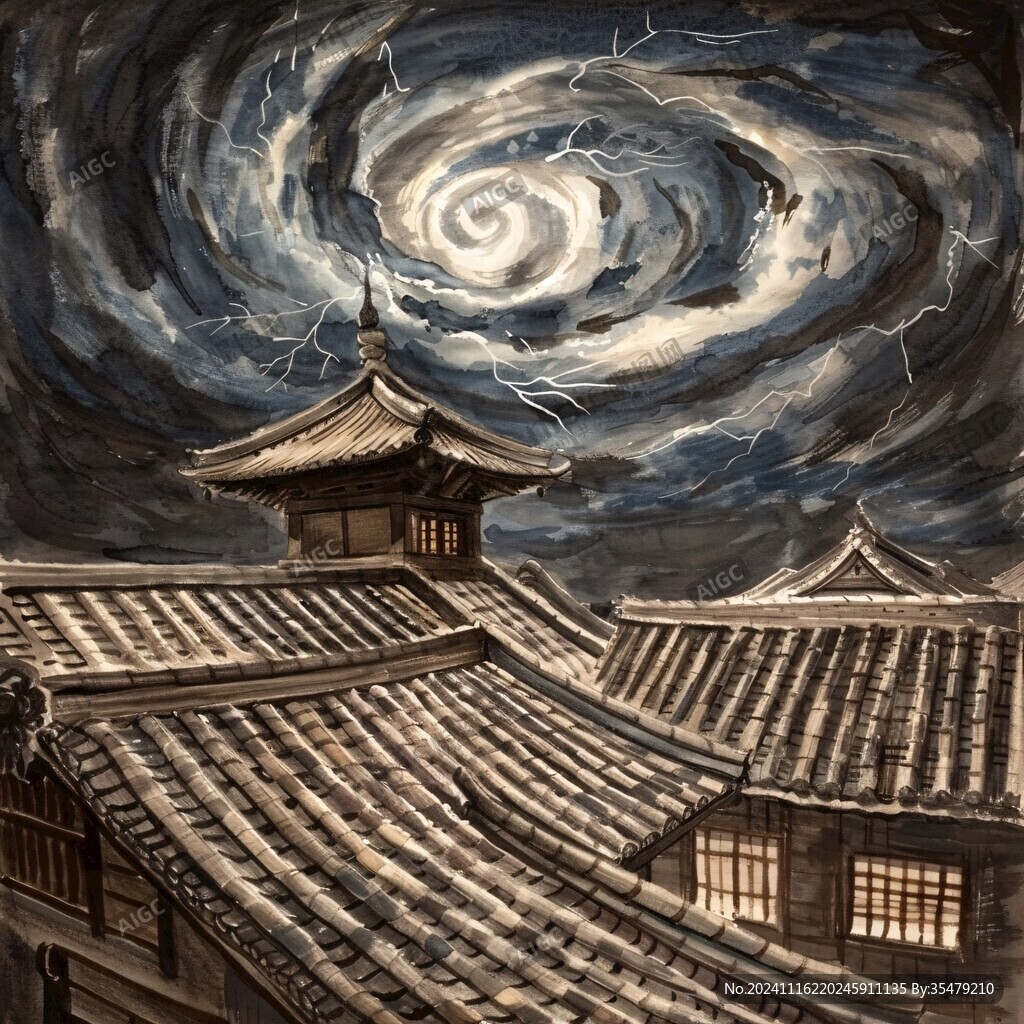 烟雨楼插画