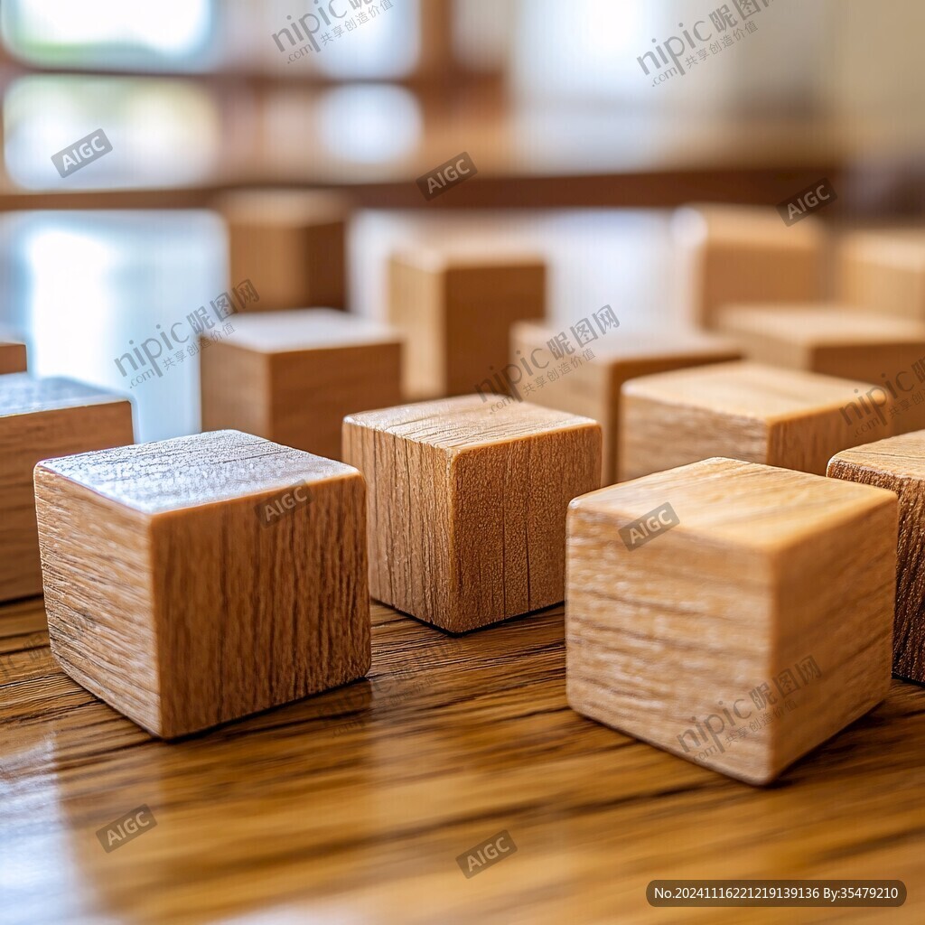 3d木纹立方体