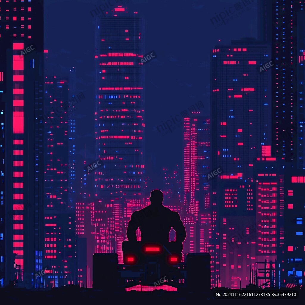 赛博朋克装饰画