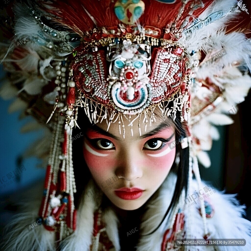 戏剧人物服饰妆容