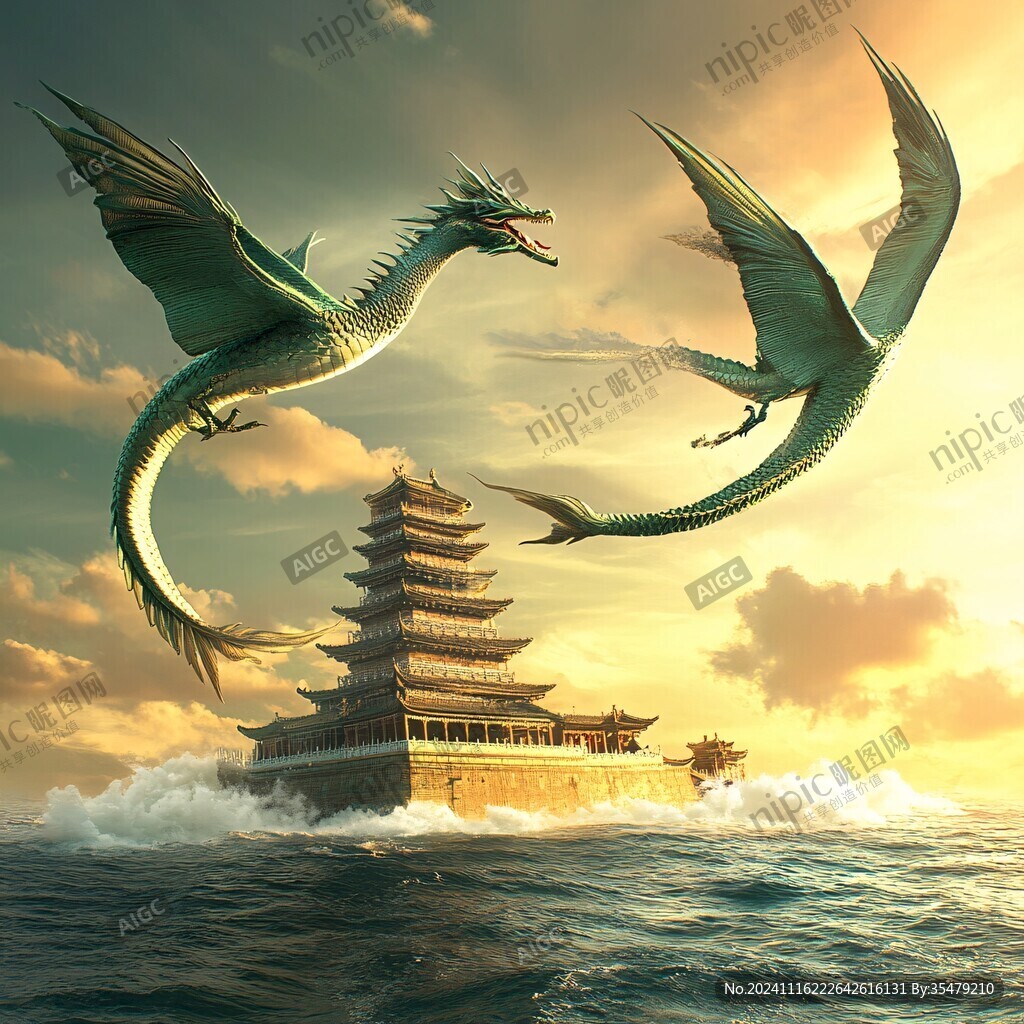 高清双龙图片