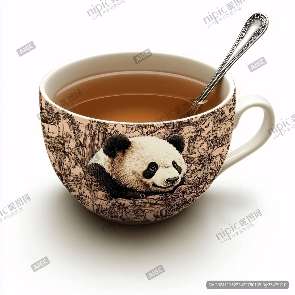 熊猫陶瓷杯