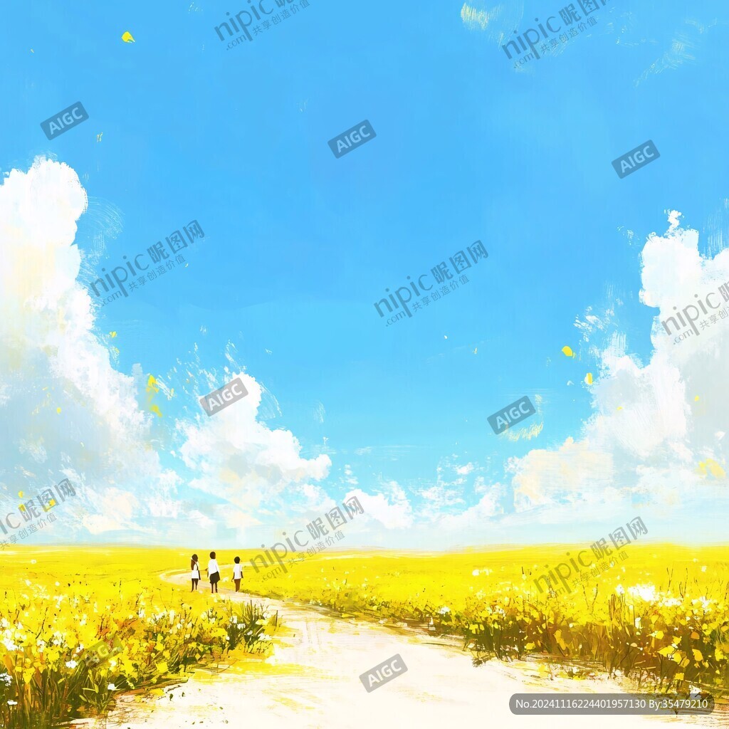 地平线韩国唯美插画