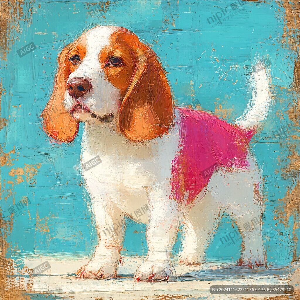 比格犬插画