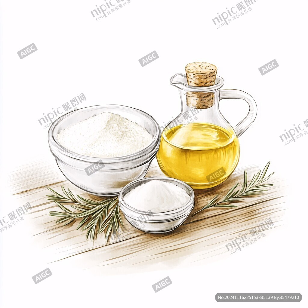 调和油插画