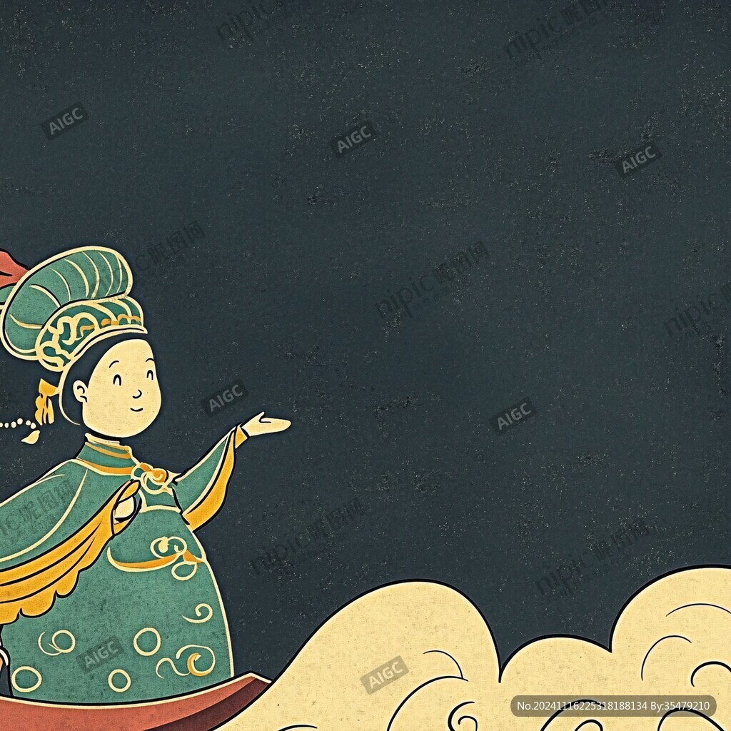 妈祖插画设计