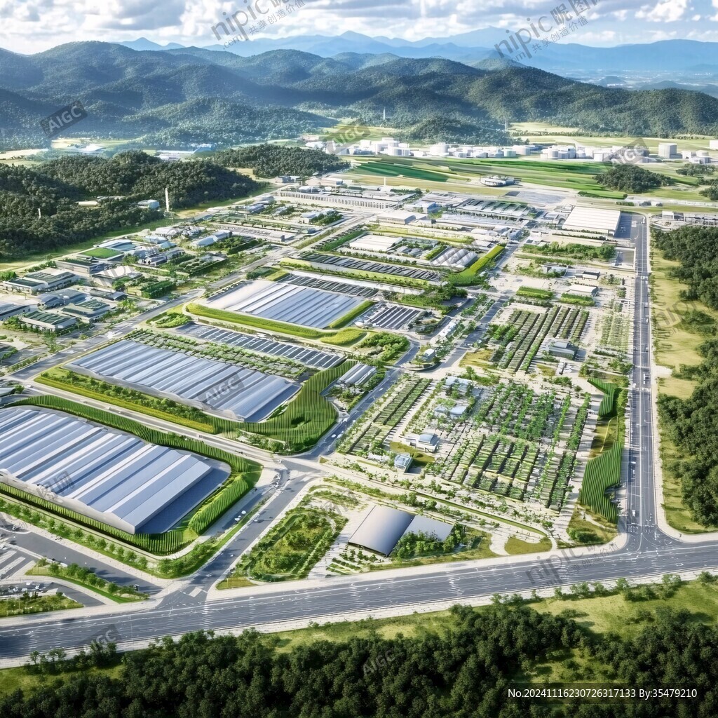 化工园区鸟瞰图