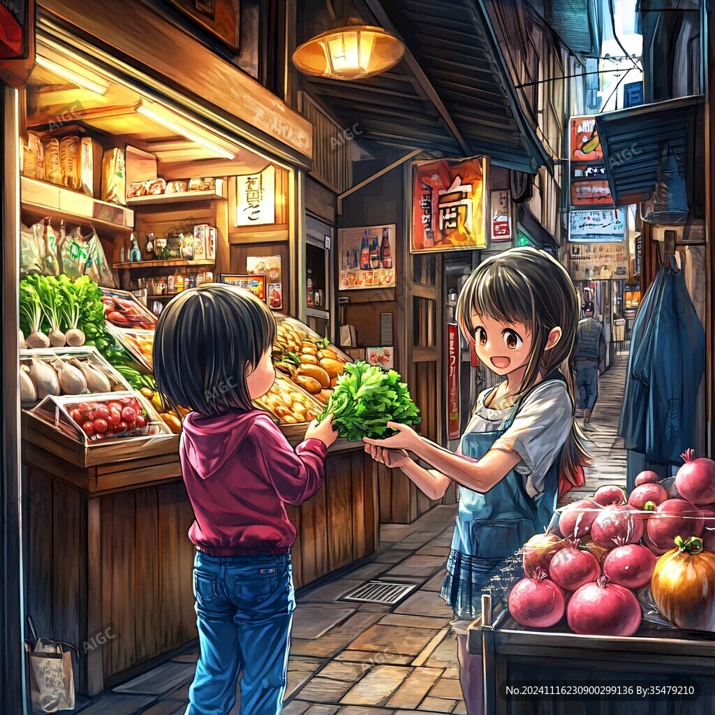 炒货店插画