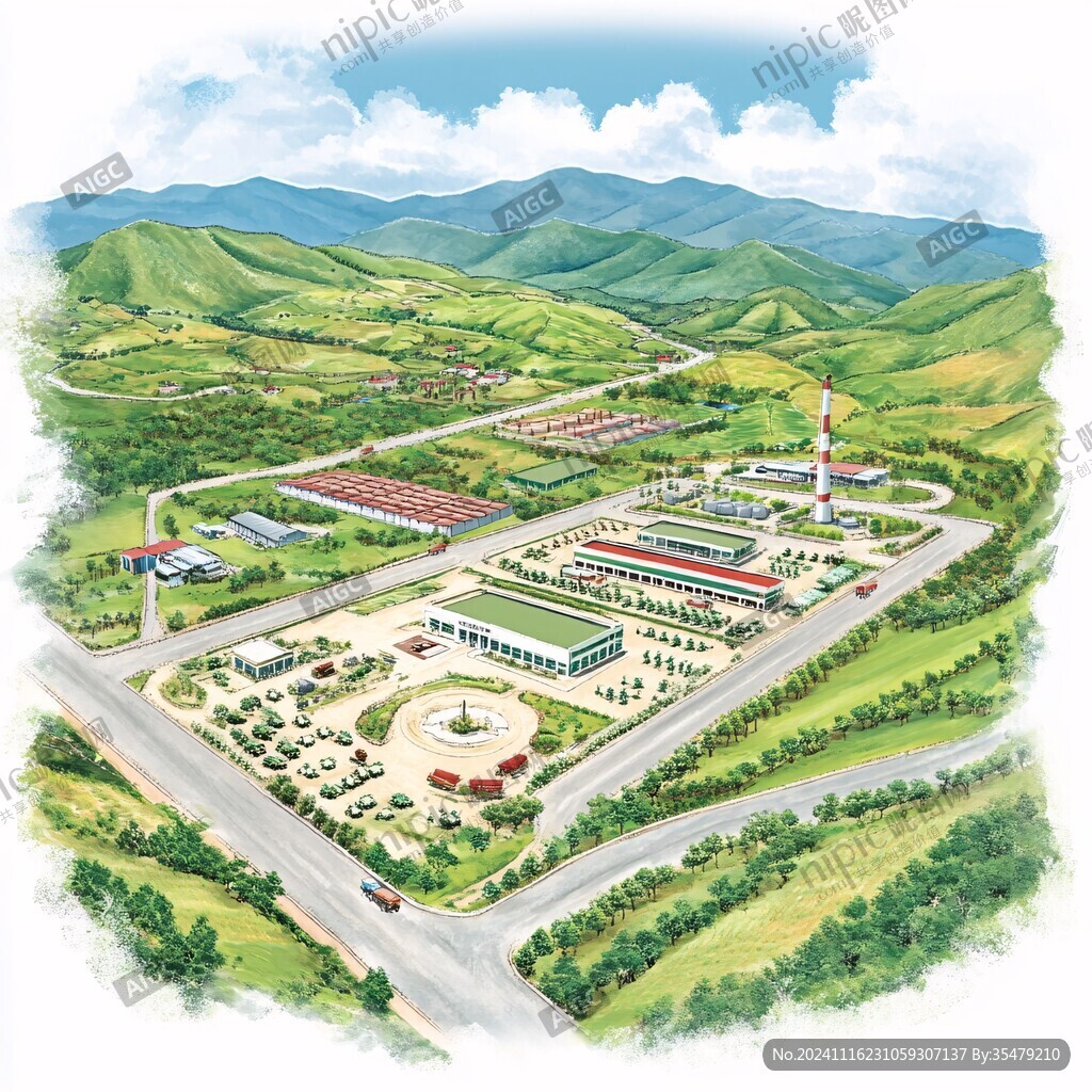 天然气产业园鸟瞰图