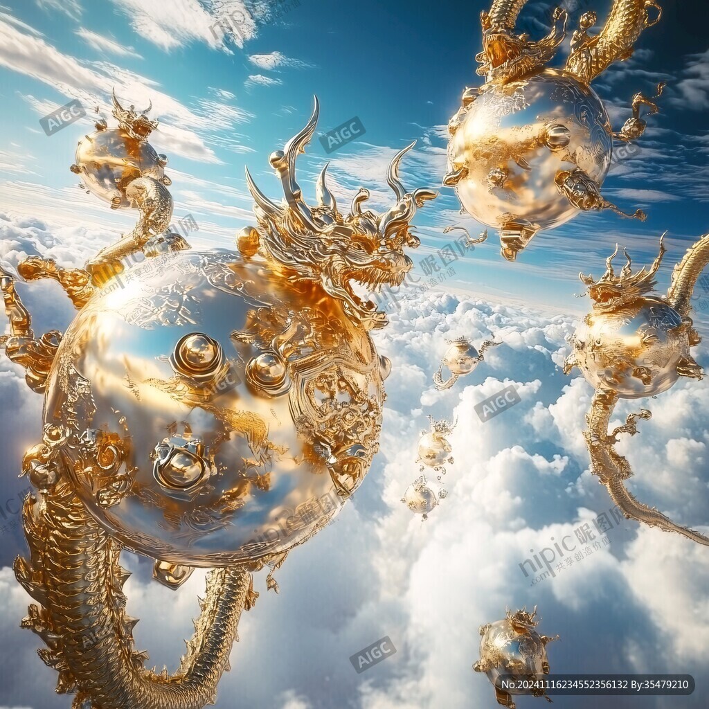 高清唯美双龙戏珠