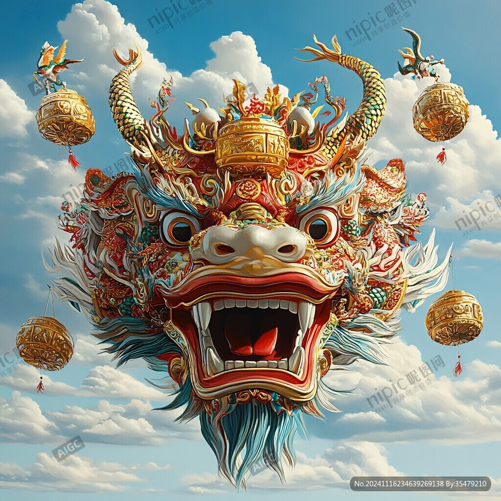 醒狮包装插画