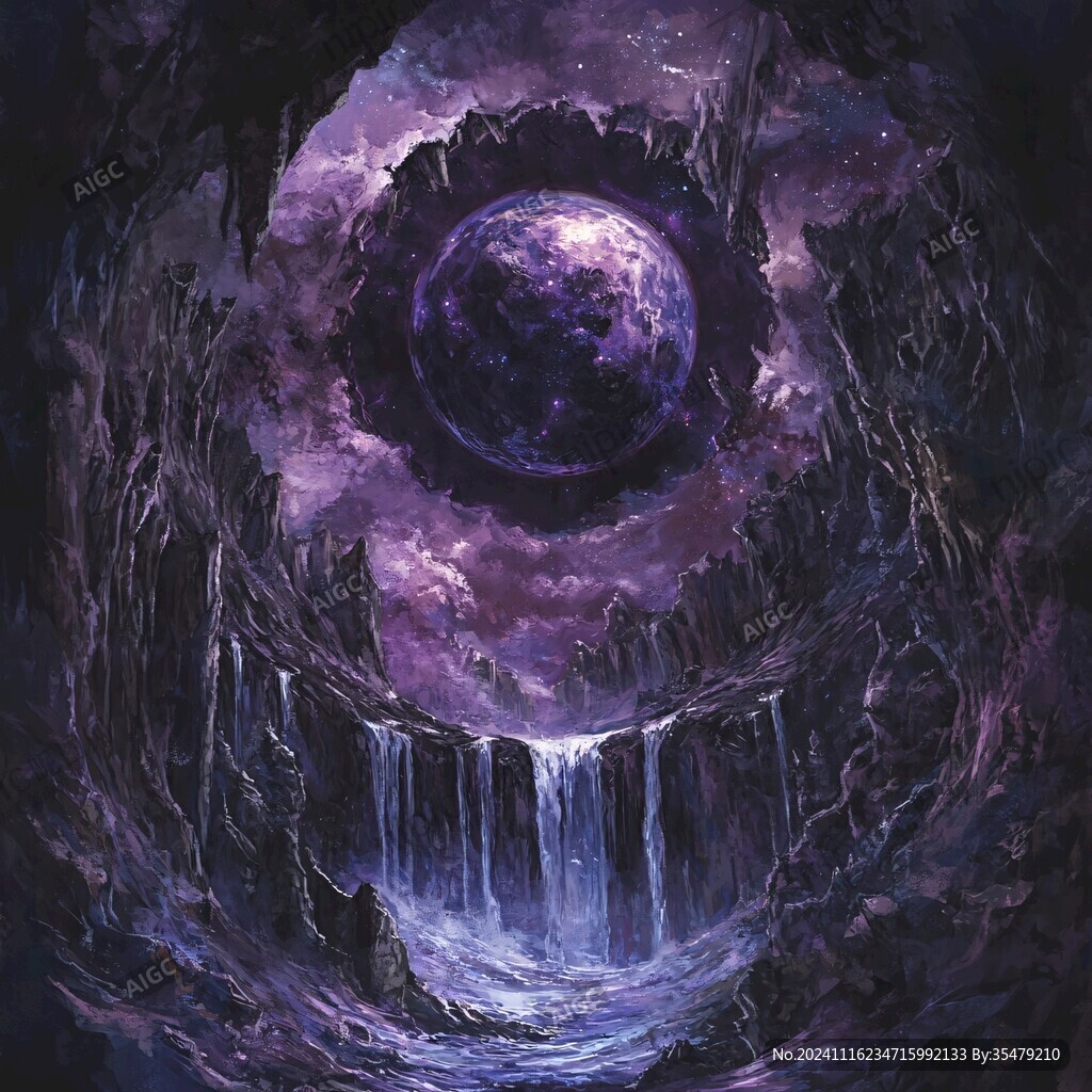 星月河幻想插画