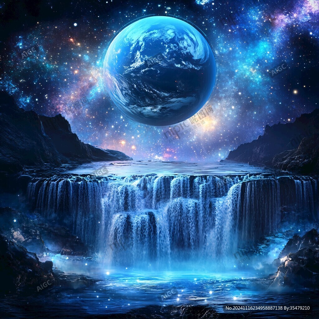 星月河幻想插画