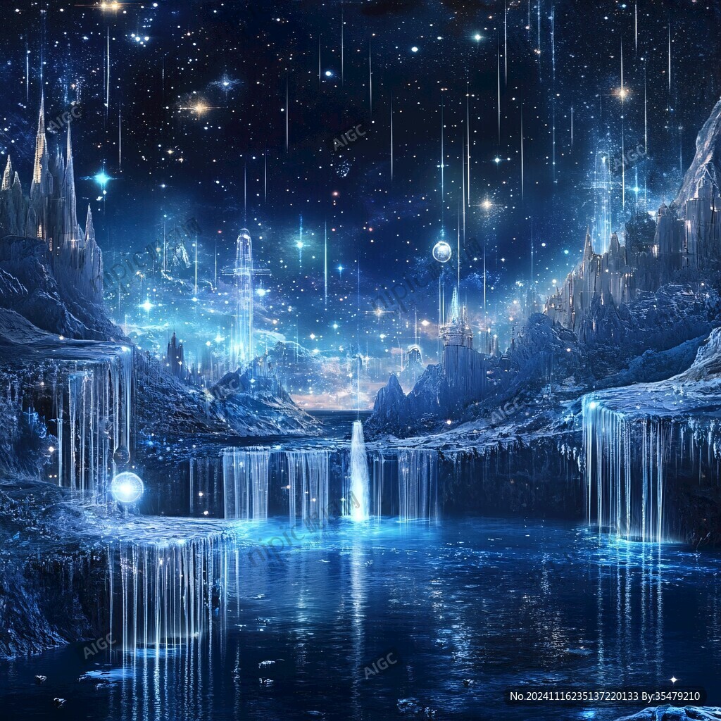 星月河幻想插画