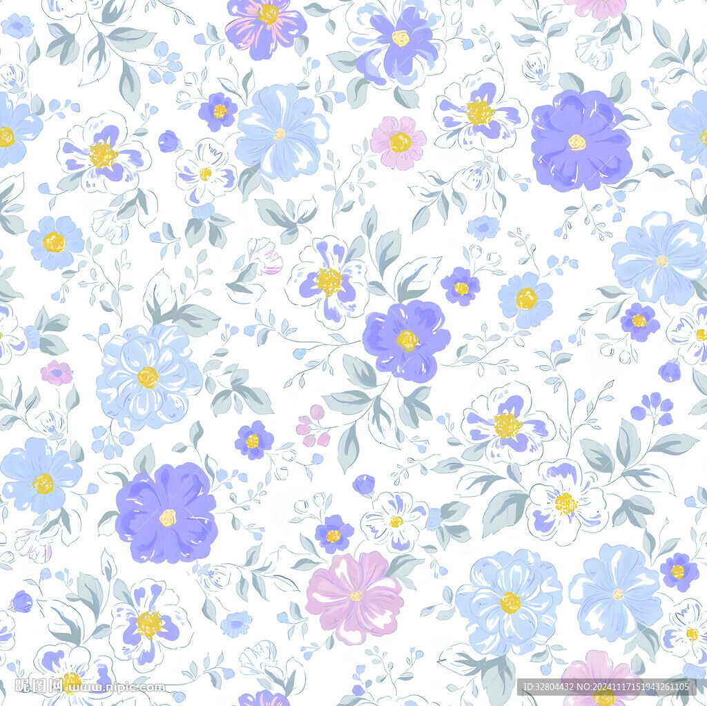 数码印花 乱花