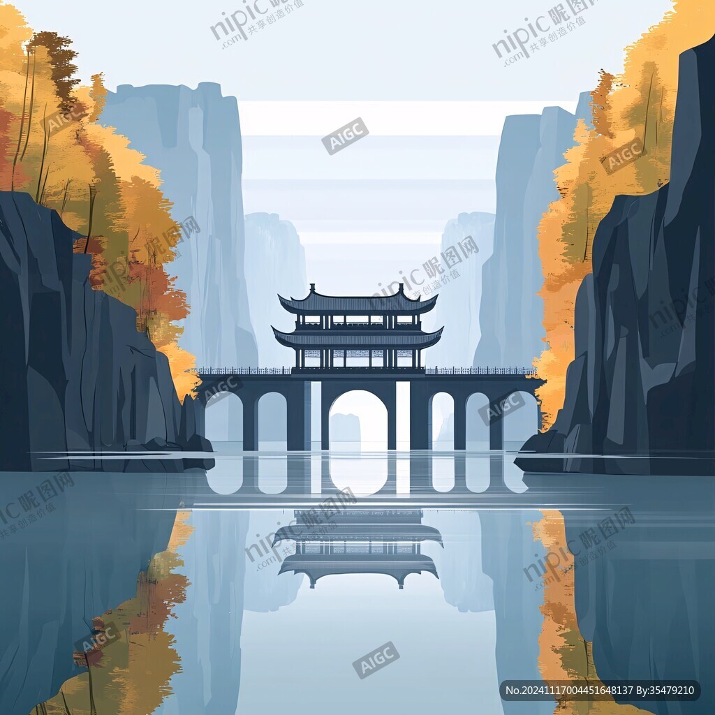 剑门关插画