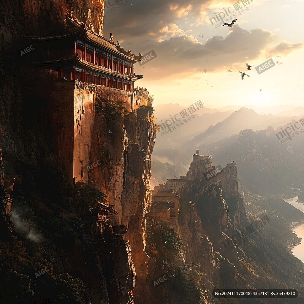 武当山插画