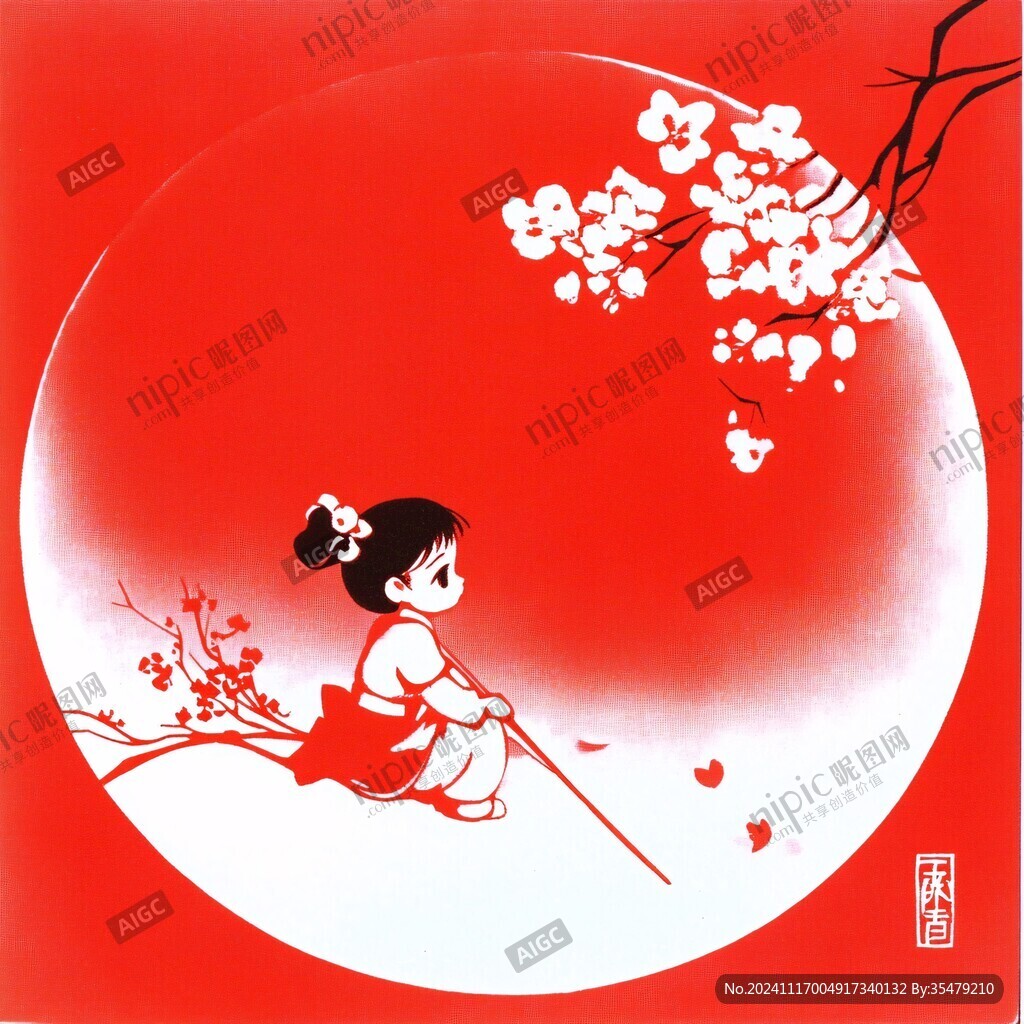 月映梅纹