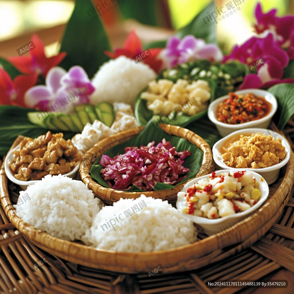 傣族食花文化代表