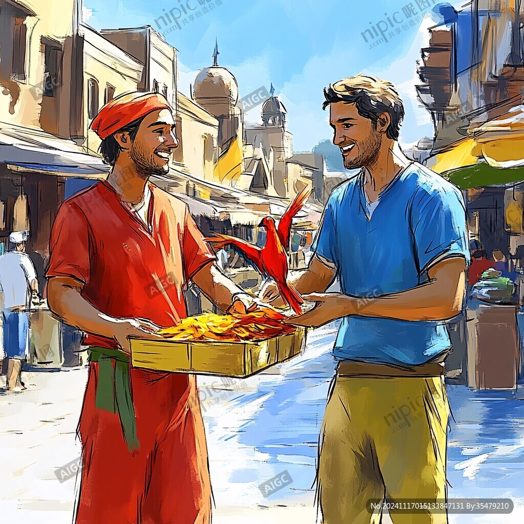 大巴扎插画