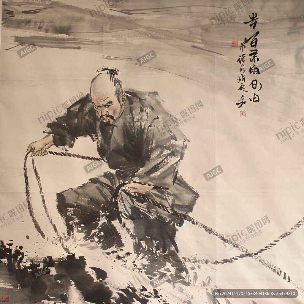 寒山拾得图