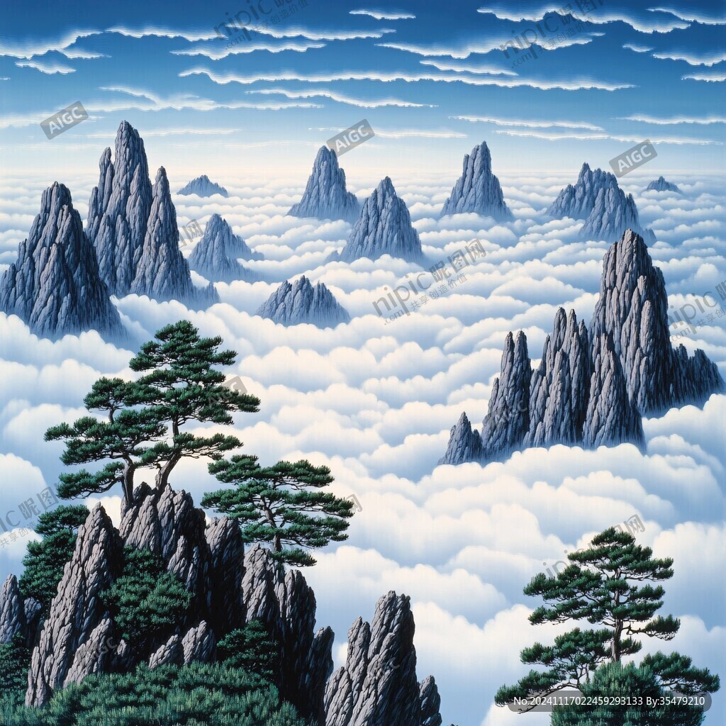 迎客松图片