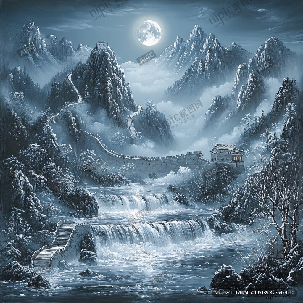 高山流水壁画