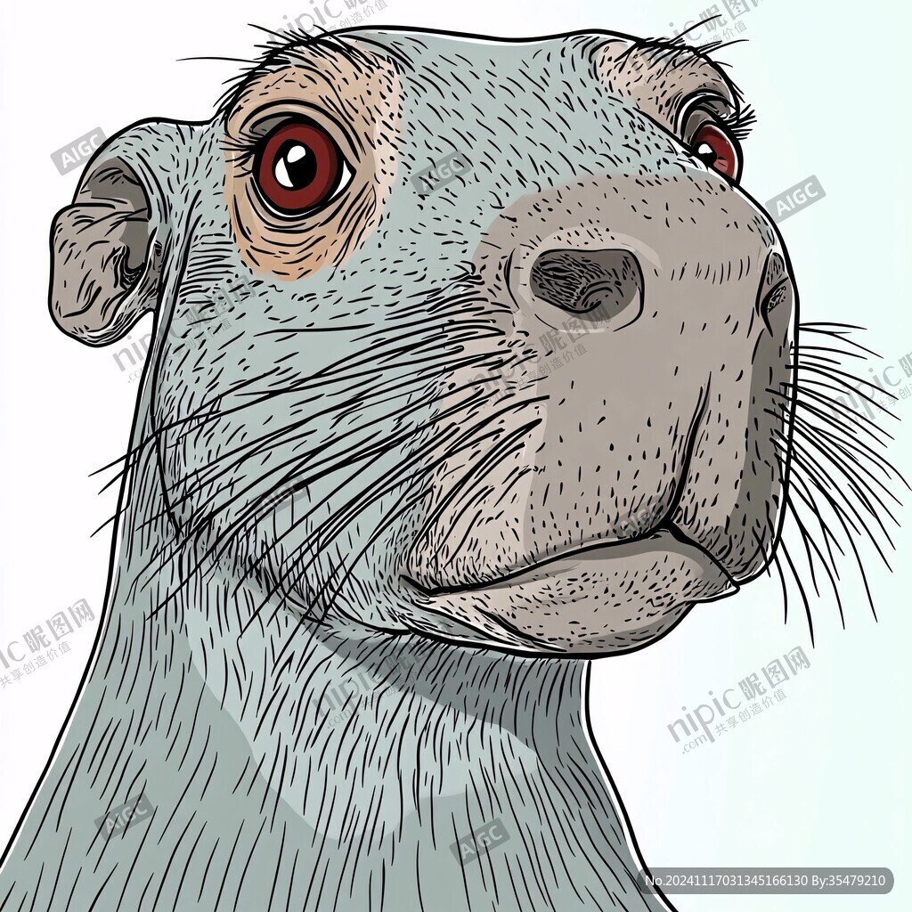 鼬鼠插画