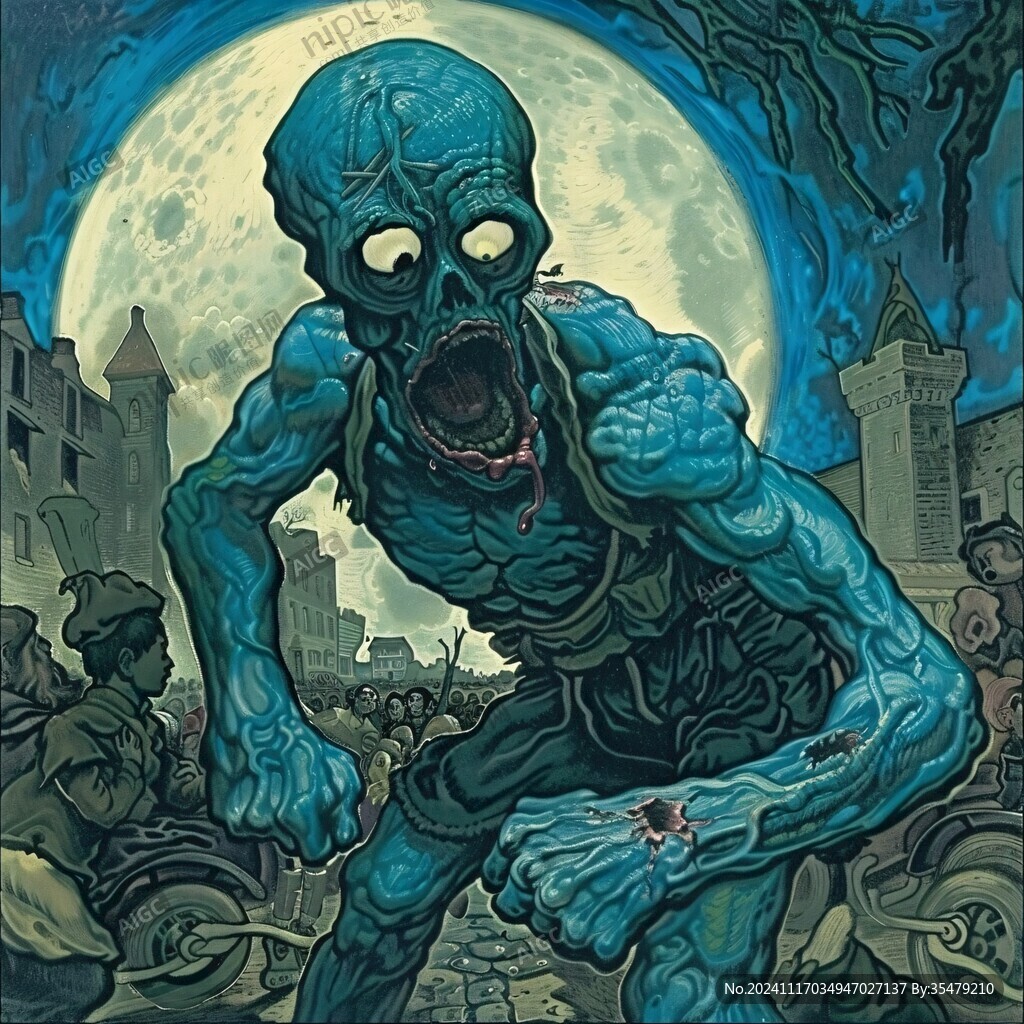 丧尸立体画