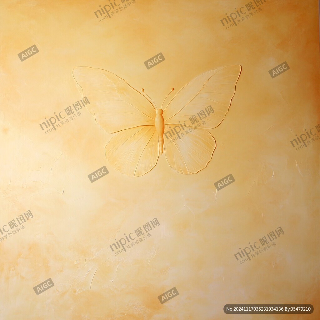 蝴蝶墙画