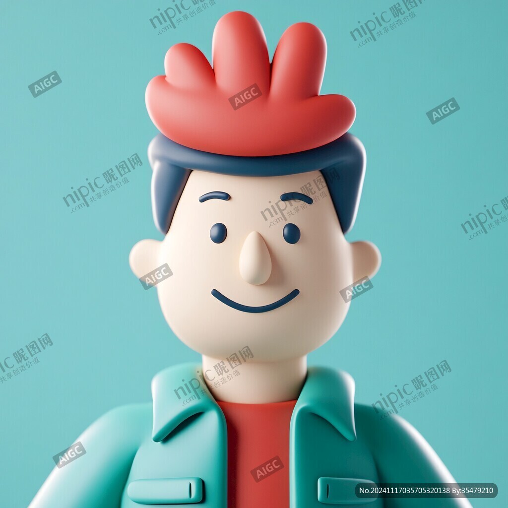 卡通开心工匠头像