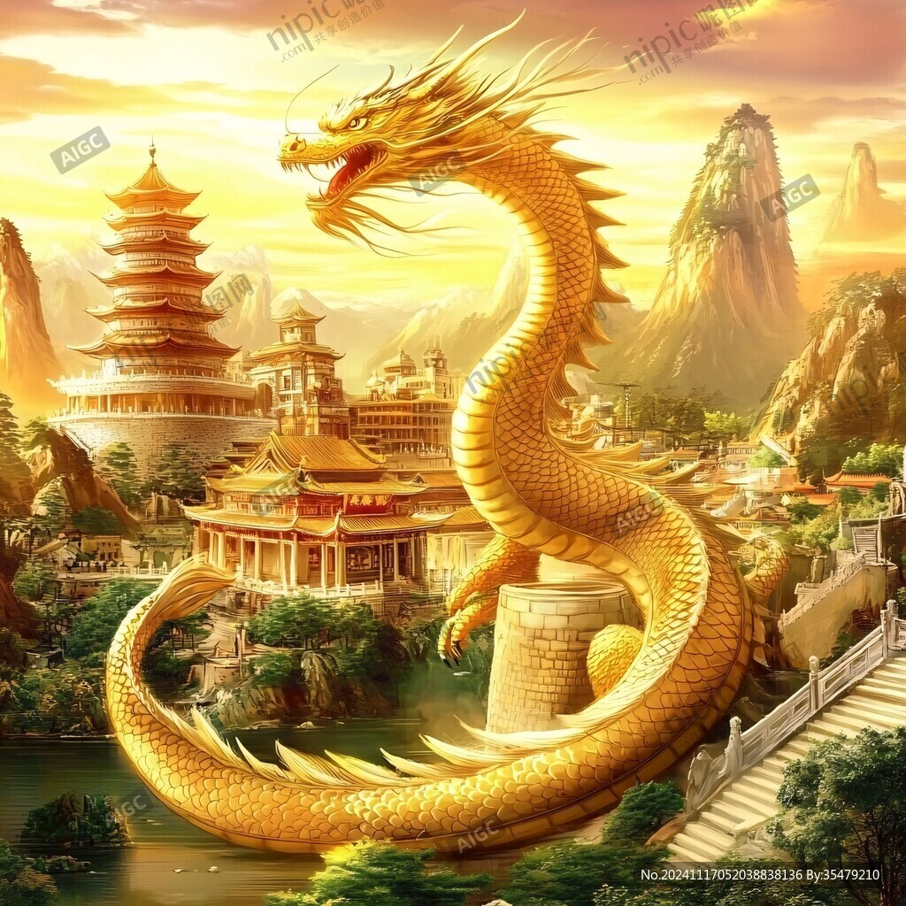 高清双龙图片