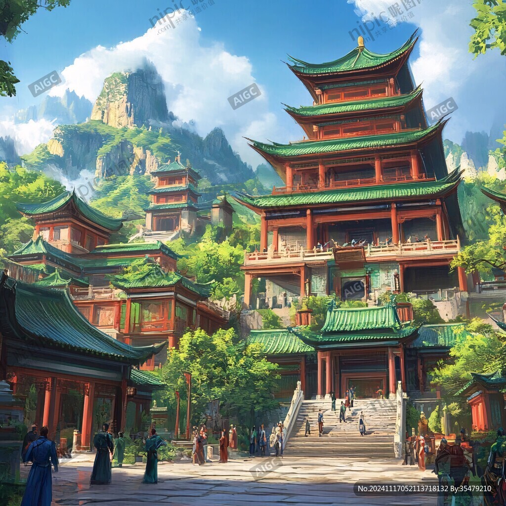 石宝寨插画