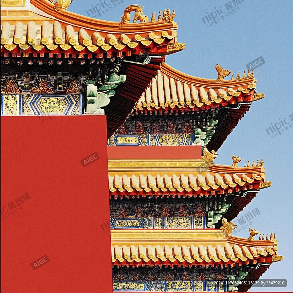 红墙黄l琉璃瓦