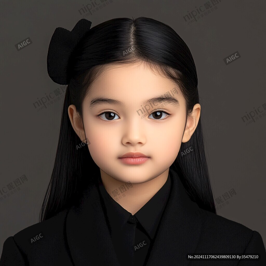 女生证件照正装