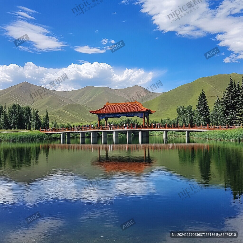 玉湖风光