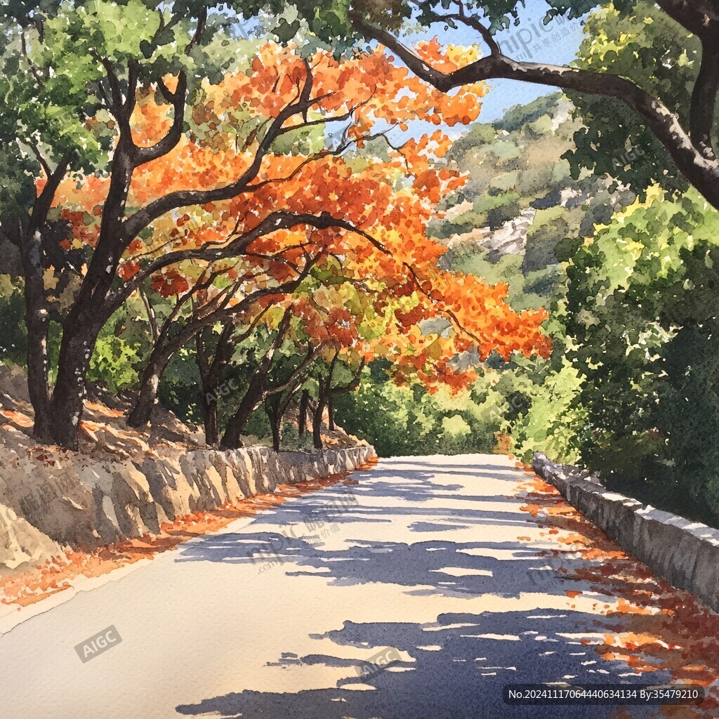 梧桐树下跑道