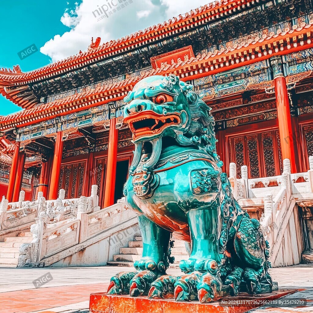 雍和门铜狮