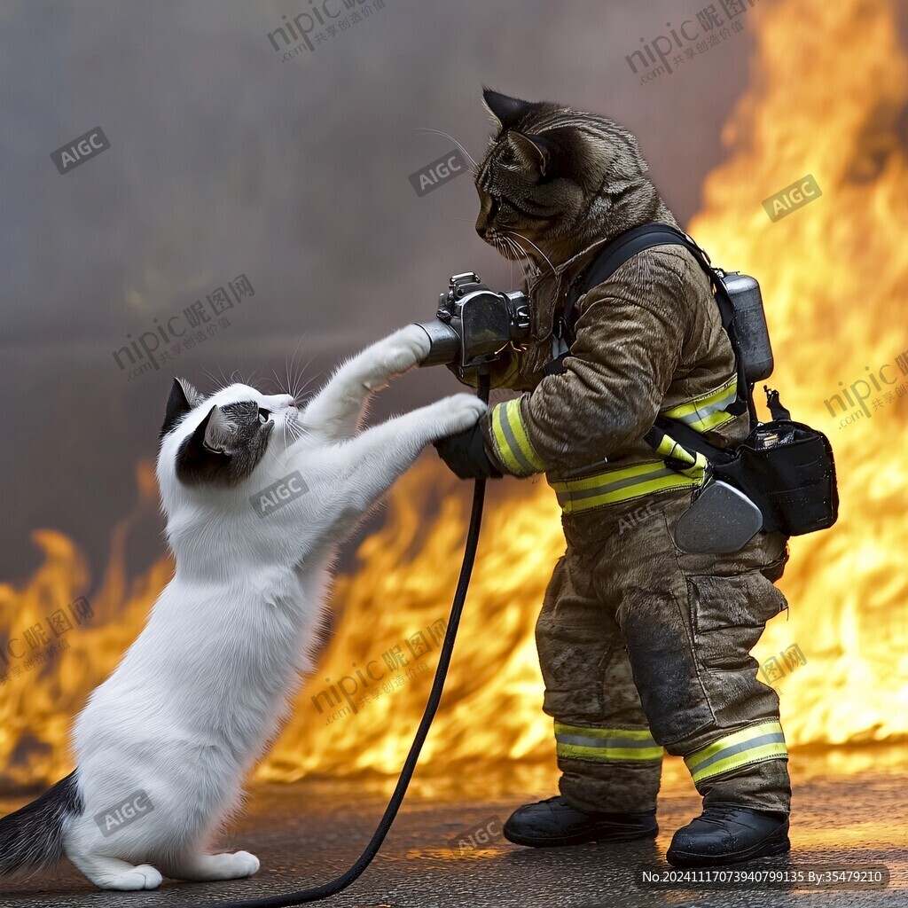 消防员猫咪