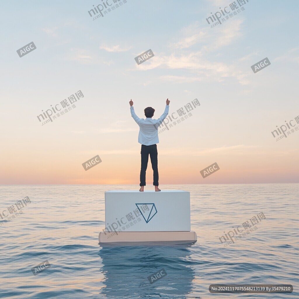 站在水平面