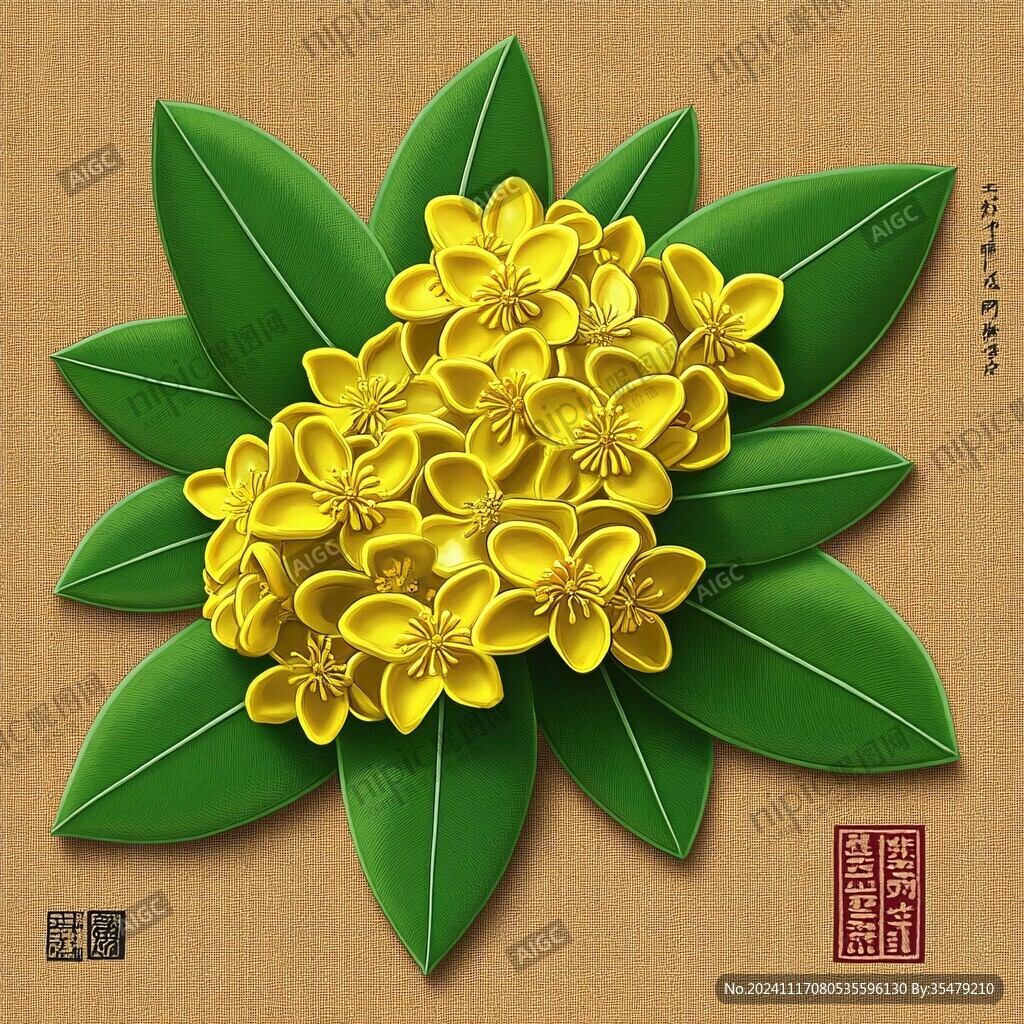 鼠绘桂花