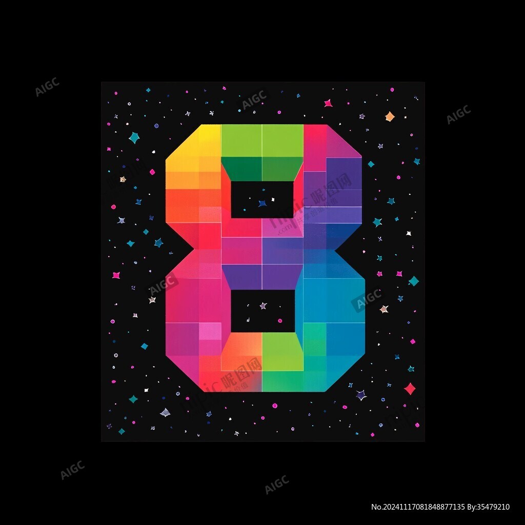 8字体数字设计