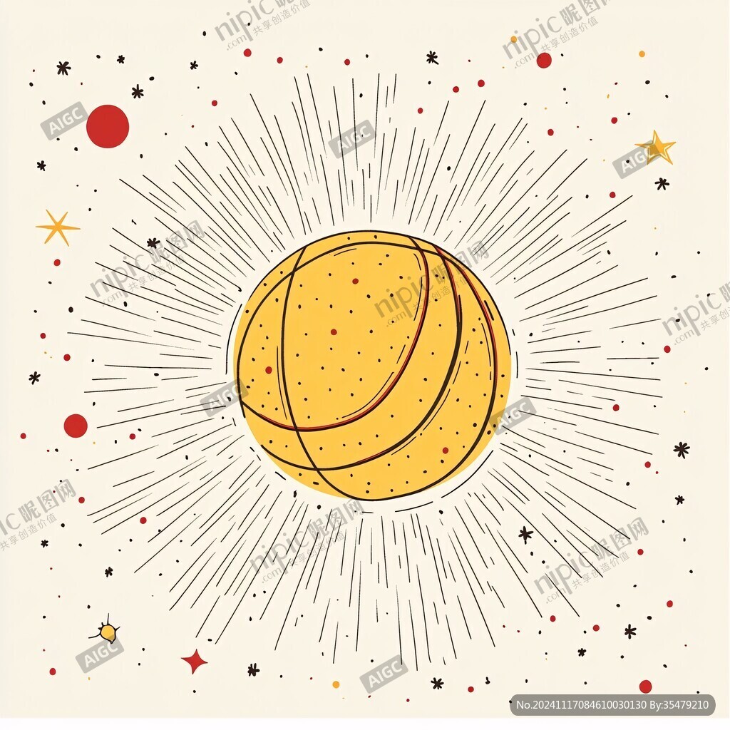 太阳线条画